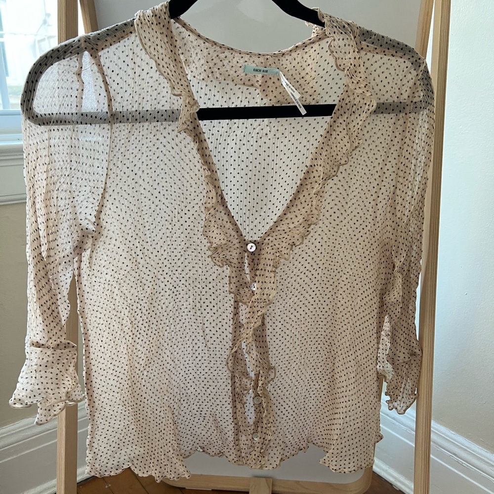 Kimchi Blue Polka Dotted Blouse